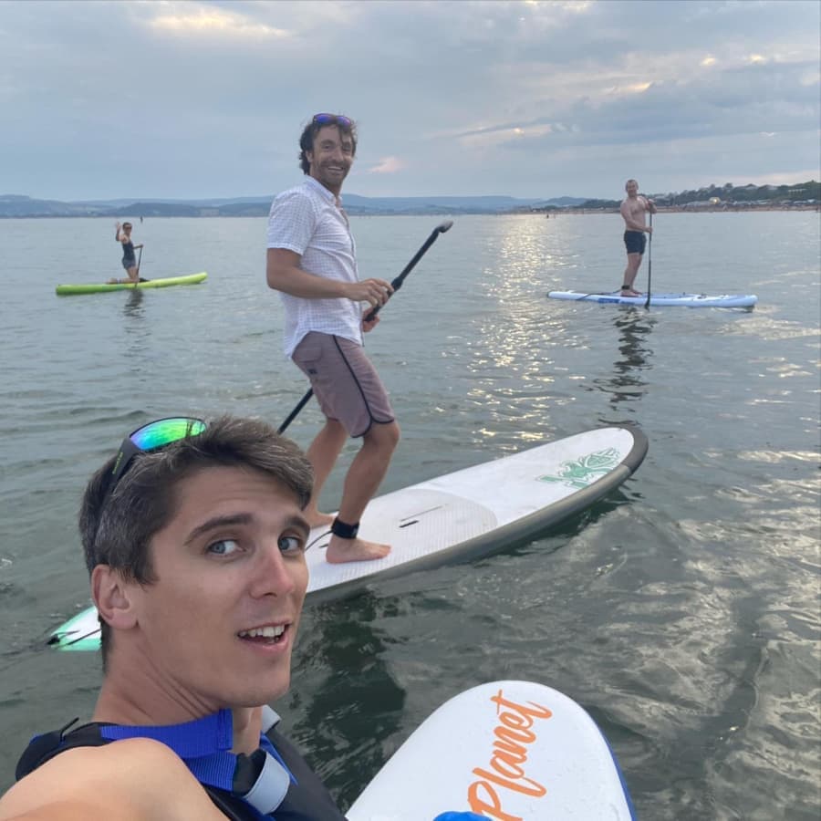 Multiple Propeller Exmouth community members on Paddleboards